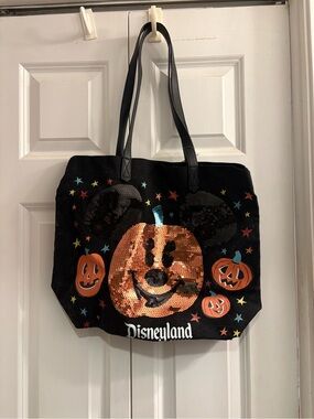 Disney Parks pumpkin Halloween Tote Bag new